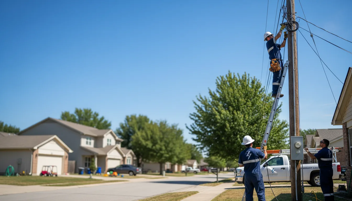 Residential electrician providing installation services in Lisbon Falls, ME